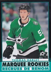 20-21 O-PEE-CHEE MARQUEE ROOKIES NEGRO - THOMAS HARLEY RC/100 #614 DALLAS STARS - Imagen 1 de 1