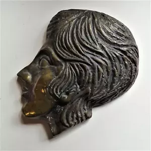 Cast bronze relief profile head sculpture wall decor art manner Benno Schotz - Picture 1 of 3