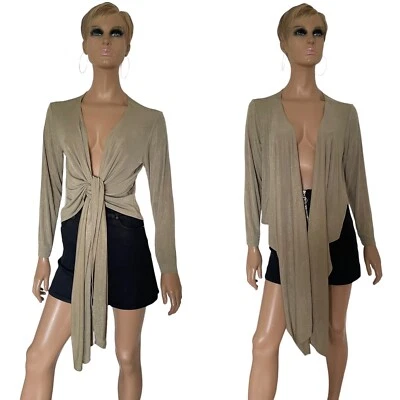 Chaqueta Chico's Travelers para mujer manga larga bronceada/dorada brillante - talla S/M Foto 1 de 4