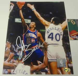 John Spider Salley Signed 8x10 NBA Photo Autograph Pistons Auto Hologram COA - Picture 1 of 2