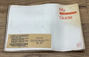 Original Anleitung / Handbuch / Heftbuch Bernina 807 / 817 Nähmaschine - Bild 1 von 6