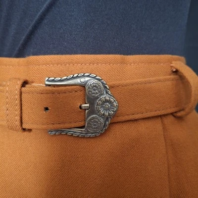 Vintage 80s/90s Evan-Picone Wool Belted Straight skirt high waist Secretary Sz 8 - Image 1 of 4