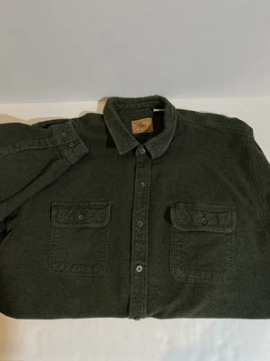 Moose Creek Legendary Flannel Brushed Chamois Flannel Shirt Mens 3XL Green - Image 1 of 4