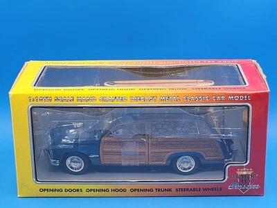 Motor City Classics W84 60002 1949 Ford Woody Wagon Surf Bayview Blue MIB - Image 1 of 4