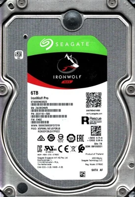ST6000NE0023 P/N: 2EX110-500 S/N: ZADB TK 6TB FEB 2021 THAILAND SEAGATE - Image 1 of 2