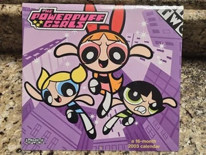 Calendar Powerpuff Girls 2003 Cartoon Network NEW VTG 16 Month - Picture 1 of 2