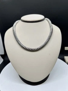 Sterling Silver John Hardy Collar Weave Choker 18 Inch - Picture 1 of 5