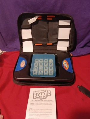 Boggle Word Search 2003 Folio Edition Board Game Working Travel Case Electronic  - Image 1 of 4