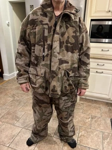 Cabela’s 100% Wool Camo Hunting Outdoors Set Men’s 3XL Coat & Pants Size 52 - Picture 1 of 19
