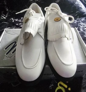 MacGregor Limited Edition Scarpe da Golf/Cleats Uomo Taglia 10.5M Bianco Pelle-Lite - Foto 1 di 10