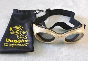 Gafas protectoras UV para ojos Doggles beige con estuche blando - Imagen 1 de 9