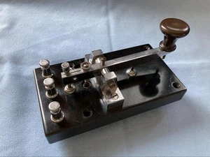 Matsushita radio JRC Ręczny klucz telegraficzny Typ 2 Kod Morse'a 1942 Retro Rzadki UŻYWANY - Zdjęcie 1 z 12