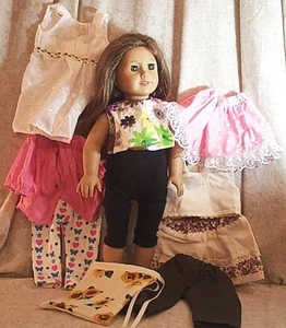 Doll Clothes Made2Fit Girl 18" 10pc Lot Dress Pants Tank Top Skirts - Picture 1 of 3