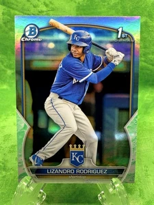 Lizandro Rodriguez - Lunar Glow - 2023 Bowman Chrome #BCP-47 Kansas City Royals - Picture 1 of 11