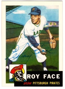 1991 TOPPS ARCHIVES '53 #246 ROY FACE AUTOGRAPH, SIGNED CARD - Picture 1 of 1