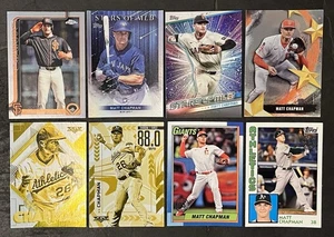 Topps Chrome Matt Chapman Parallel / Insert Lot (8) Silver Refractor Star of MLB - Picture 1 of 1