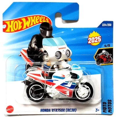 Hot Wheels Honda VFR750R (RC30) weiß 2025 Super Bike Motorrad HW Moto 4/5 OVP