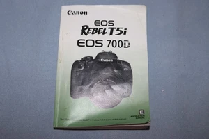 Libro manual del propietario Canon Rebel T5i EOS 700D versión en inglés - bueno - Imagen 1 de 2