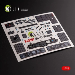 3D Decals (for UH-1Y Venom Kitty Hawk / Zimimodel model kit) 1:48 KeliK K48107 - Picture 1 of 11