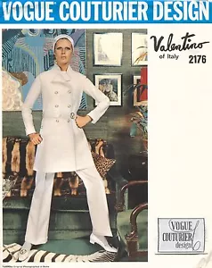 1970's VOGUE Jacket,Dress,Top&Pants w/Label Valentino Pattern 2176 Size 12 UNCUT - Picture 1 of 1