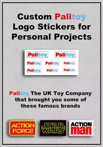 Paquete de pegatinas personalizadas con logotipo de Palitoy Star Wars Action Force Action Man de colección - Imagen 1 de 5