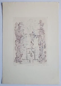 Grafik Print Radierung Figurativ Abstrakt Informell Bernhard Schultze Migof 1966 - Picture 1 of 14