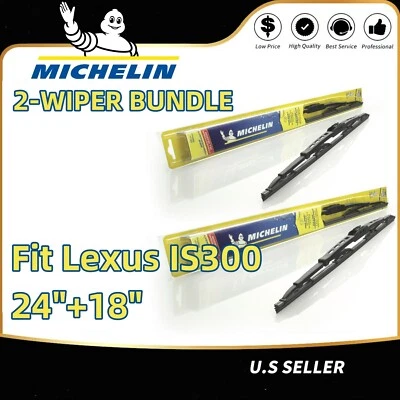 Wiper Blades 2 件装标准 Wiper 刀片适合 2016+ 雷克萨斯 IS300 - 30240/180 — 第 1/4 张图片