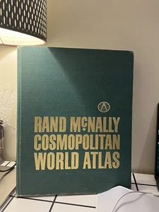 Vintage 1962 Rand McNally Cosmopolitan World Atlas Hard-Cover Large - Picture 1 of 5