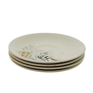 Vintage J&G Meakin Sol Large Breakfast Saucer x4 Saucers Grasses White Spares - Picture 1 of 9