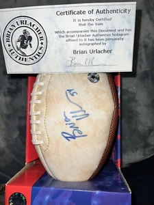Brian Urlacher Autogramm Football With Coa - Bild 1 von 12