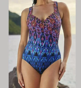 Miraclesuit Size 8 Swimsuit 1-piece It’s Wrap NWT - Picture 1 of 10