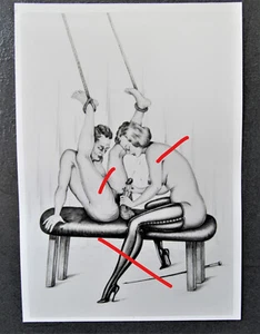 Bondage Erziehung Fetisch Lack und Leder alte große Fotografie - Bild 1 von 4