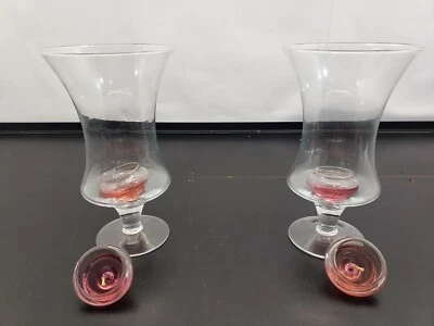 Florero decorativo para el hogar con candelabro Huracán patas limpias con cristal Foto 1 de 4