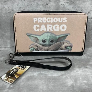 Star Wars Mandalorian Baby Yoda Precious Cargo Wallet Wristlet New - Picture 1 of 11