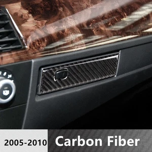 Consola de fibra de carbono copiloto portavasos de agua panel moldura para BMW serie 5 E60 - Imagen 1 de 4