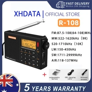 Sihuadon R108 Portable Radio FM Stereo/LW/SW/MW /AIR/DSP Digital Receiver - Afbeelding 1 van 20