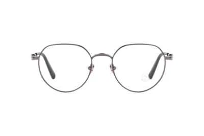 Moncler ML5147 008 Gunmetal Redondo Titanio Gafas Marco 50-20-145 Foto 1 de 3