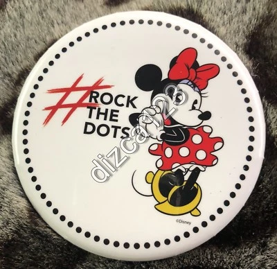 Disney Button Minnie Mouse #Rock the Dots Button 2018 - Image 1 of 2