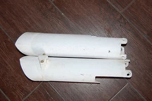 KTM SX-F450 2008 2009 2010 2011 2012 White Fork Guards Protectors Covers - Picture 1 of 5
