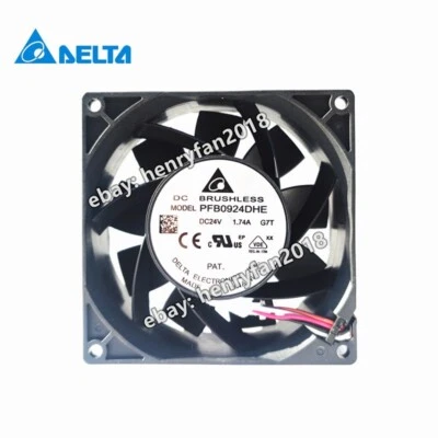 Delta Fan PFB0924DHE DC24V 1.74A 92*92*38MM 4-wire 8000RPM Large Air volume Fan - Image 1 of 4