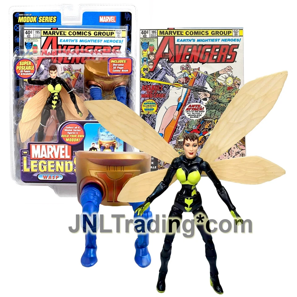 2006 TOYBIZ MARVEL LEGENDS MODOK SERIES WASP 6" ACTION FIGURE MOC AVENGERS