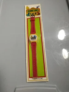 Reloj de cuarzo Sesame Street Live vintage años 70 niños Muppets nuevo en caja - Imagen 1 de 5