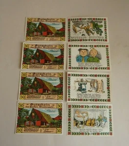 Wiedensahl Serie 8 Scheine Wilhelm Busch um 1921 ausgabefrisch (71027) - Picture 1 of 7