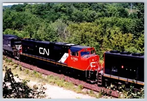 CN 5695 - 5790 - NS8575 - NS9113 - 5618 Train #392, Hamilton West, Ont. 1999 4x6 - Foto 1 di 2