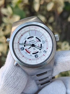 Seiko SUS SCFJ005 6M26-6020 Dancing Hands Alarm/Chrono/Timer mecha- Men's Quartz - Picture 1 of 15