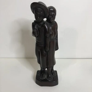 Vintage Early Colonial Style Boy and Girl holding Hands Statue Decor 9x 2.5 - Picture 1 of 4