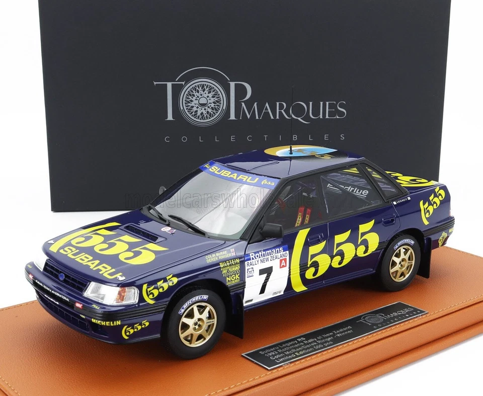 Top Marques SUBARU LEGACY RS WINNER RALLY NEW ZEALAND 1993 #7 1/18 LE500 New! - Image 1 of 4