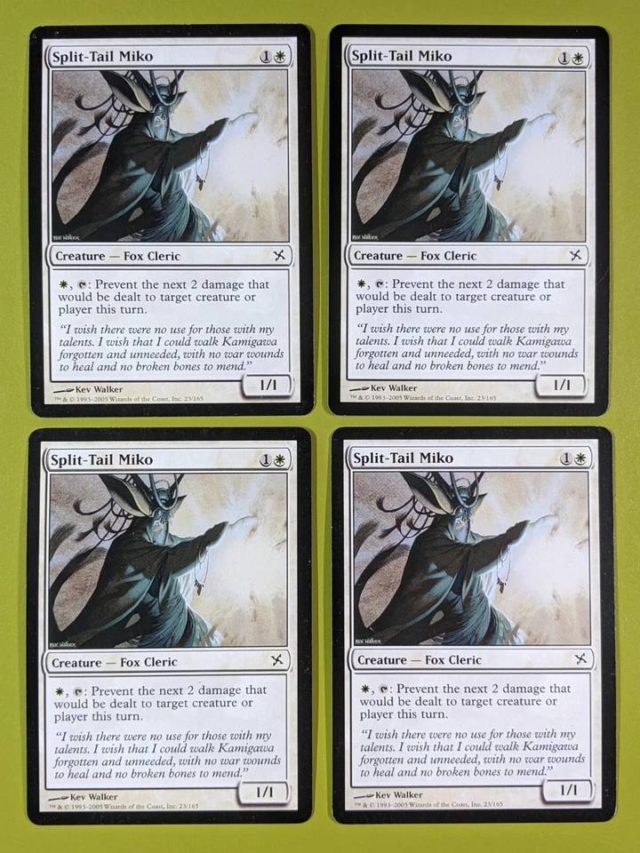 Split-Tail Miko x4 Betrayers of Kamigawa 4x Playset Magic the Gathering MTG - Image 1 of 1