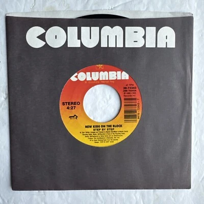 NEW KIDS ON THE BLOCK - Step By Step/Valentine Girl 7" 45 Columbia 1990 NEW - Image 1 of 3
