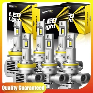 Headlight 9005+9006+H11 Hi/Lo Beam&Foglight LED Bulb Combo 6500K White T - Picture 1 of 9